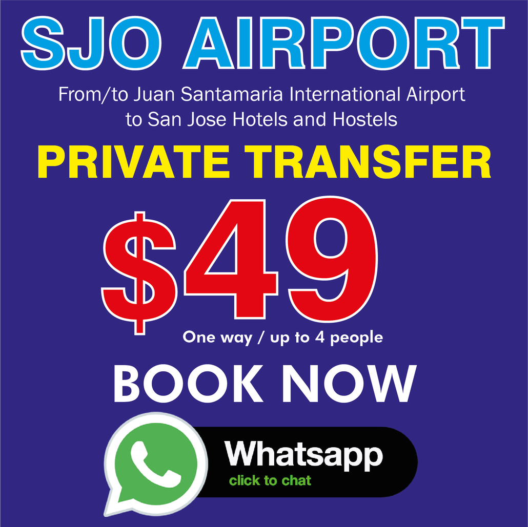 San Jose, Costa Rica Airport Express shuttle Easy Ride Costa Rica