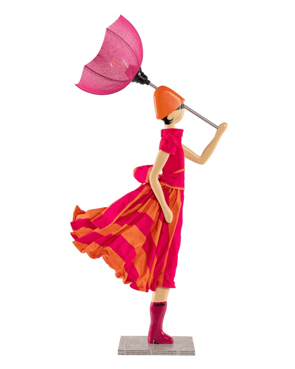 Skitso Lampe Apostolia mit klassisch fließendem Kleid – elegante handgefertigte Designerfigur für traditionelle Wohnräume“