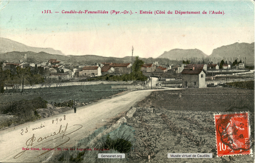 Entrée à Caudiès, côté Aude