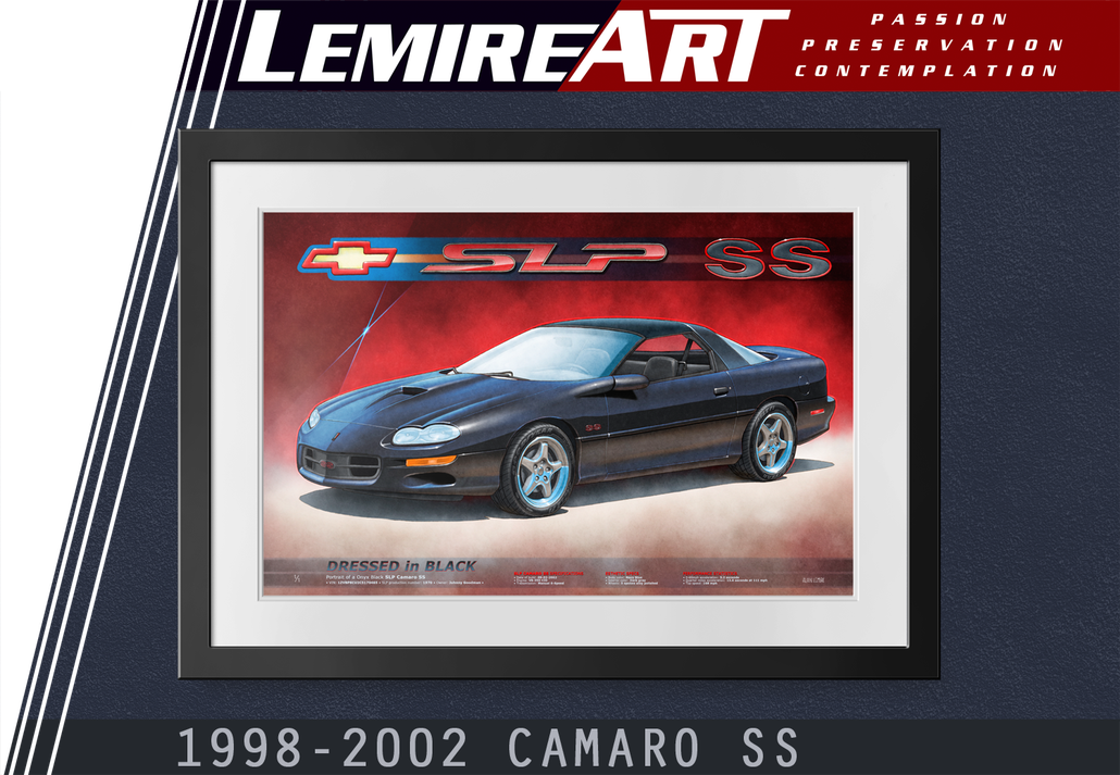 Dessin de Camaro SS 1998, Dessin de Camaro SS 1999, Dessin de Camaro SS 2000, Dessin de Camaro SS 2001, Dessin de Camaro SS 2002