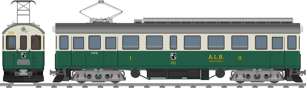 草津登山鉄道 ABDe 4/4 100形登山電車（101号 インターラーケン）