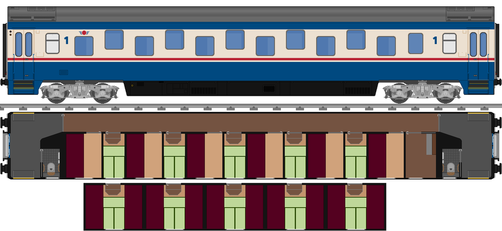 P141型一等個室寝台車