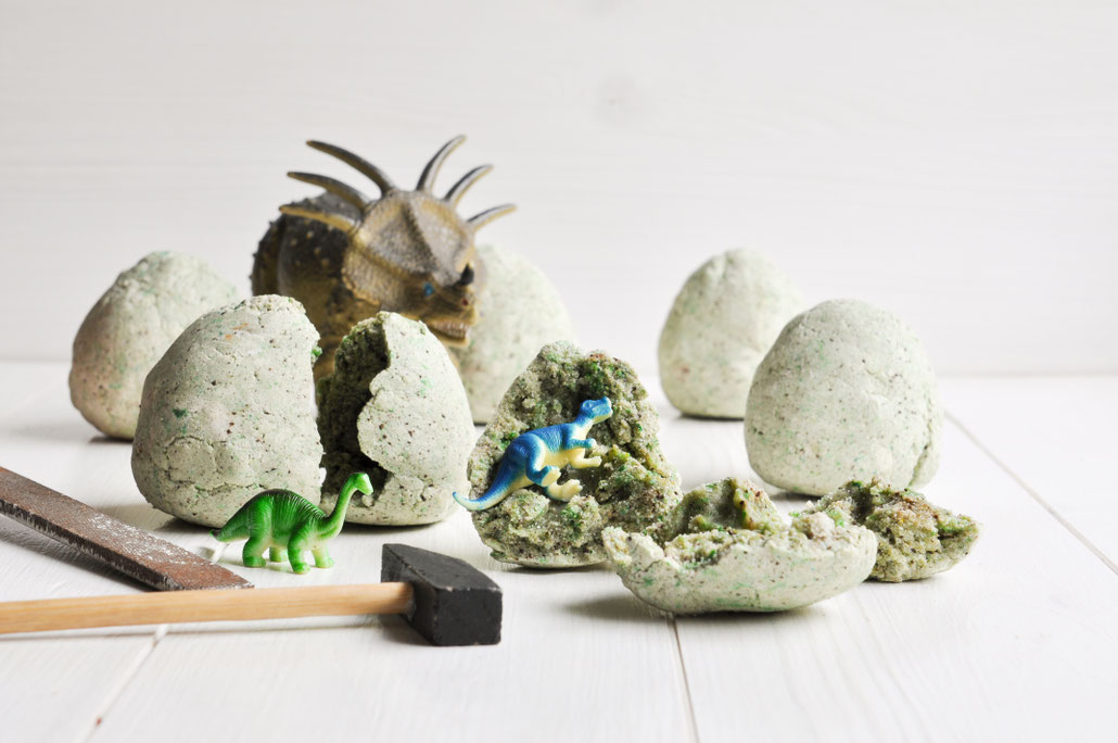 Selbst gemachte DinoEier. Zum Ausgraben. mix dich glücklich