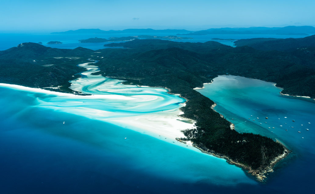Aerial view of Whitsunday Island