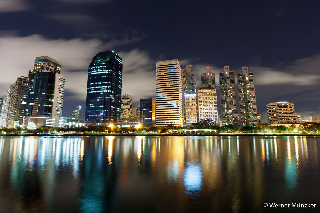Skyline of Bangkok City in the Night