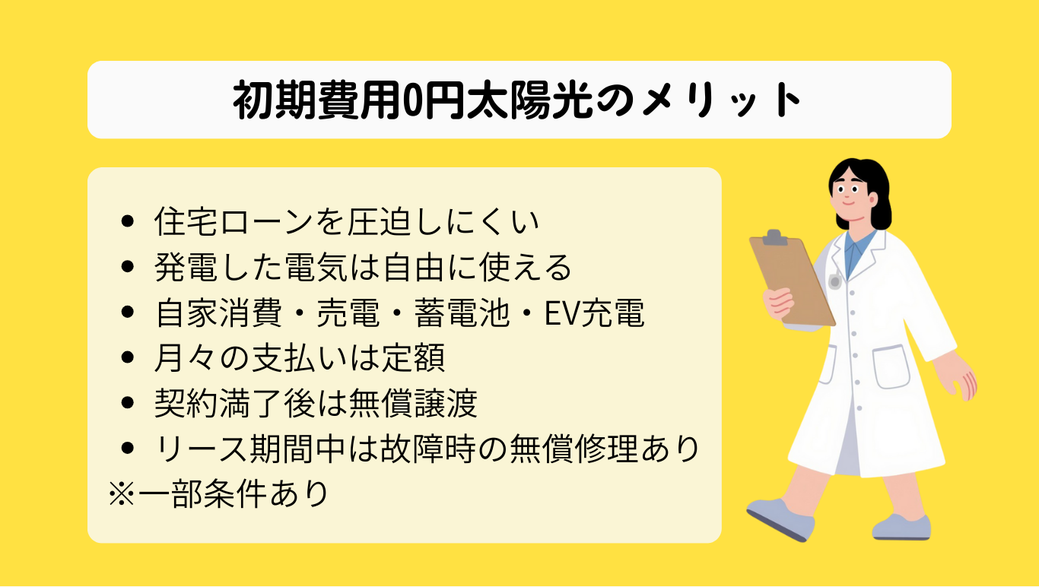 初期費用0円太陽光のメリット