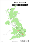 World Tour vol.8　UNITED KINGDOM　地図型シールシート