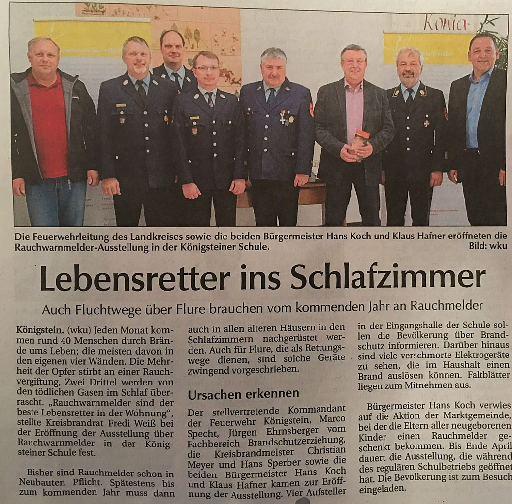 CSU Königstein Hirschbach Klaus Hafner Feuerwehr Königstein