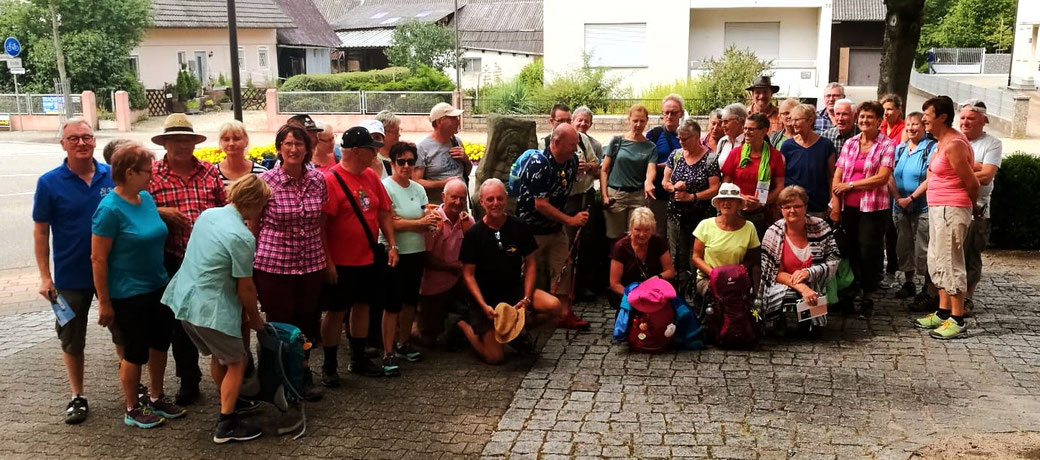 Pilgergruppe in Schutterwald im Juli 2019 von der Hohenzollerische Jakobusgesellschaft e.V.