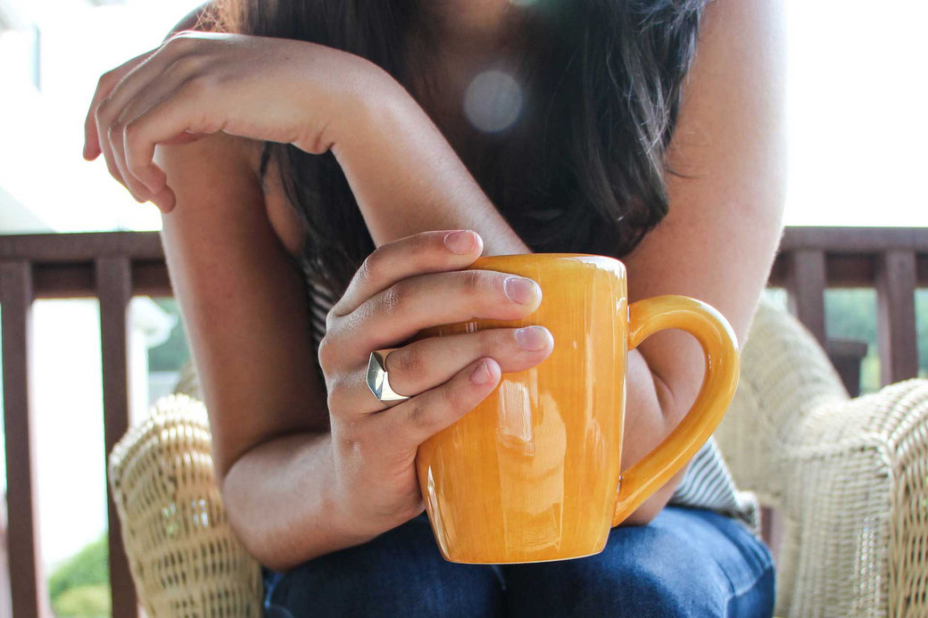 #12x12habits Gewohnheiten ändern Leben ändern Das Blaue im Himmel Kaffetasse Tasse gelb