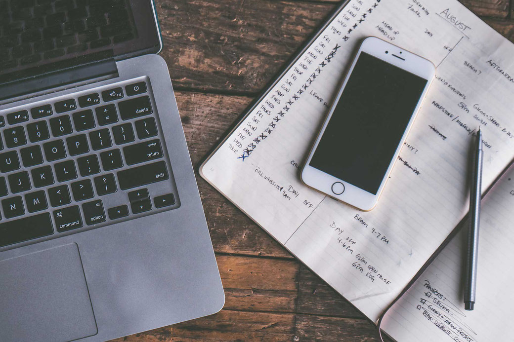 Aufschreiben Notizen Planen Zeitmanagement Selbstmanagement Kalender Apple iPhone Handy