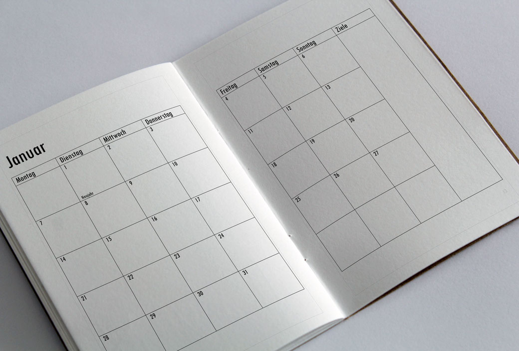 BuJo Bullet Journal Kalender Planer 2019