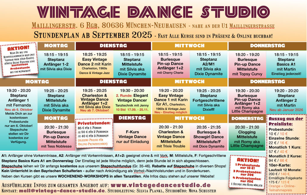 Online Retro Tanzkurse Und Einzelunterricht In Munchen Neuhausen Vintage Dance Studio Deine Online Tanzschule In Munchen Zentrum West Lerne Burlesque Stepptanz Charleston 1960s Gogo French Cancan Solo Blues Vintage Showgirl Dance Jazz Dance