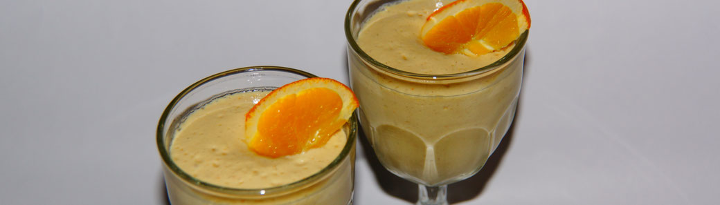 Weihnachten vegan - Dessert - Zarter Orangen-Schaum - fair4world