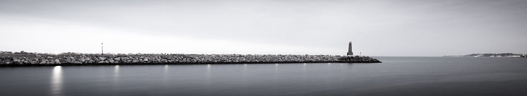 Marbella, Andalucia panorama black and white