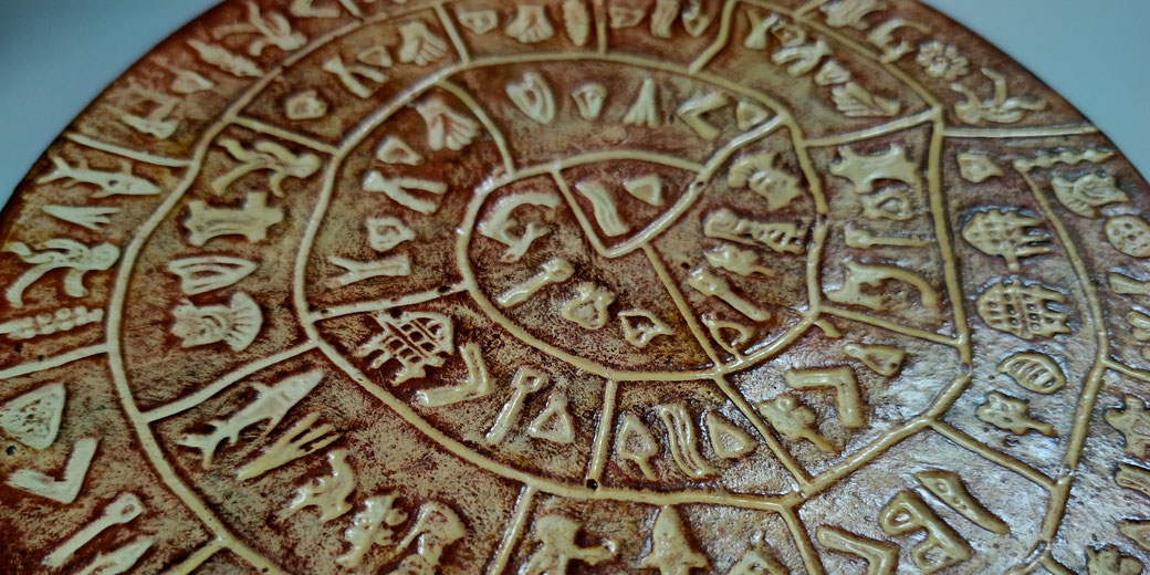 Phaistos Disc close-up