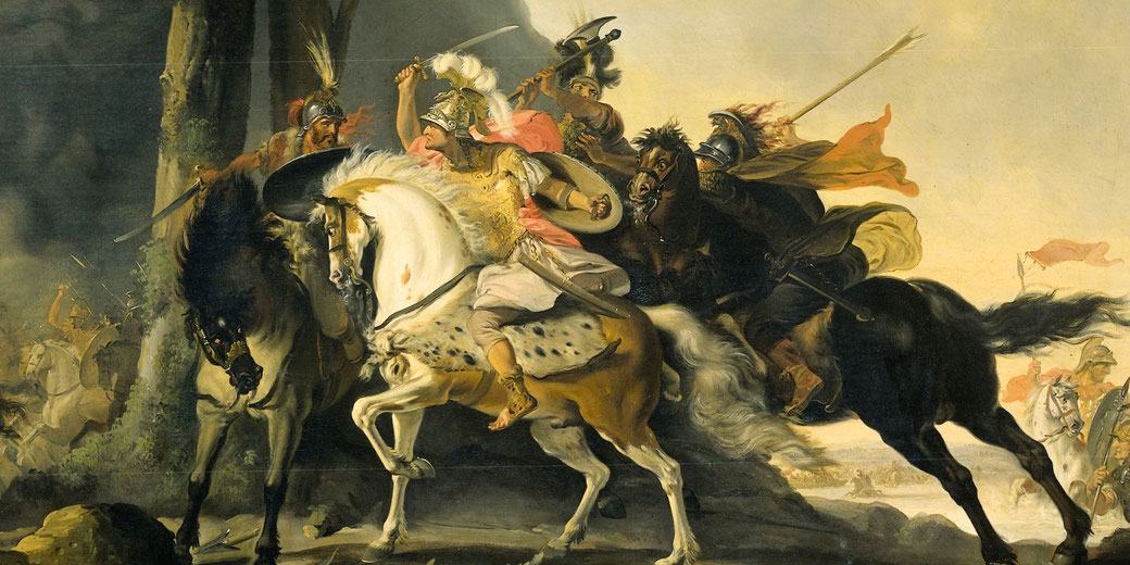 Alexander the Great at the Battle of the Granicus against the Persians