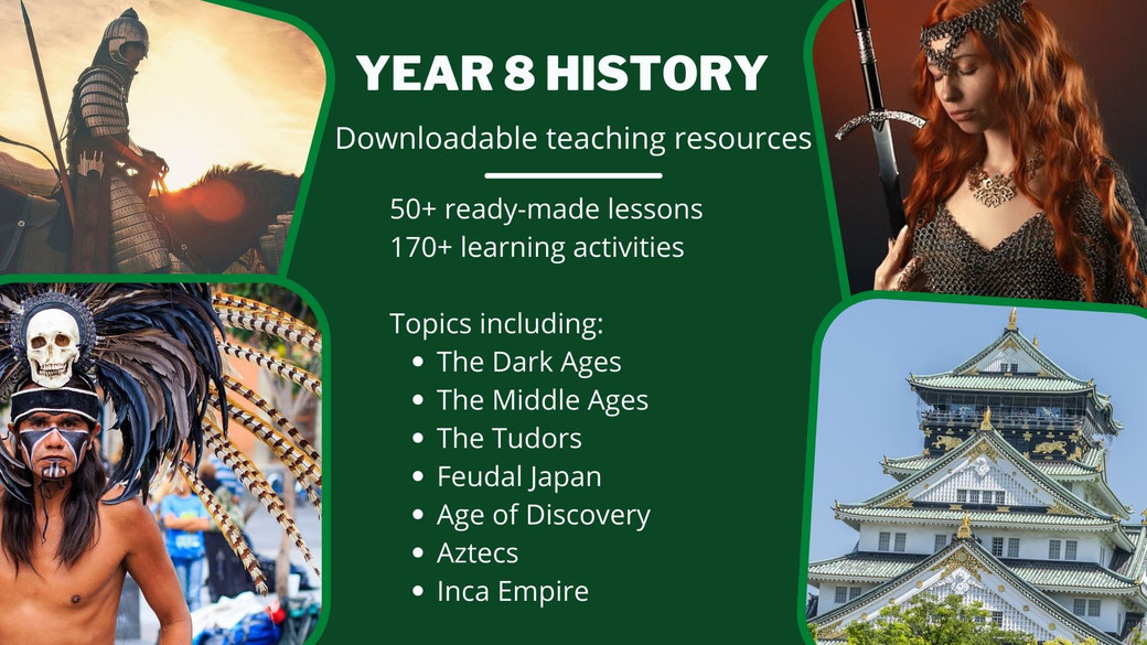 Downloadable history Year 8 classroom resources and worksheets