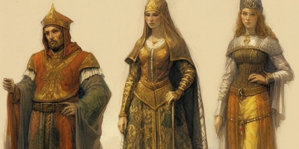 Fashionably feudal: What did people wear in the Middle Ages? - History ...