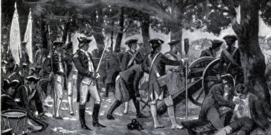 English guns at the Battle of Plassey, 23 June 1757