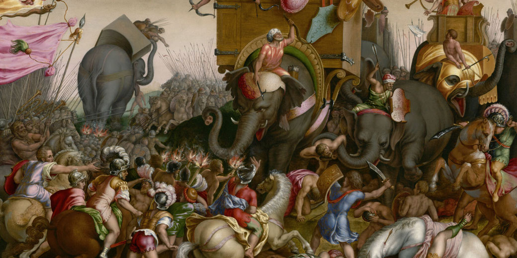 The Battle of Zama by Cornelis Cort