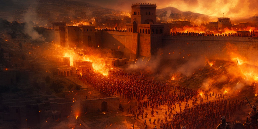 Depiction of the Fall of Jerusalem in AD 70