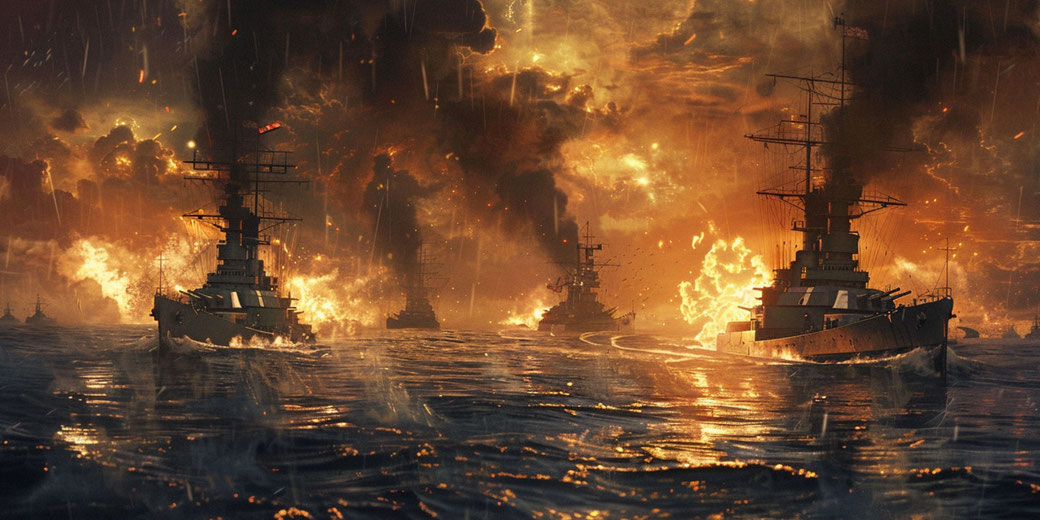 WWI naval battle
