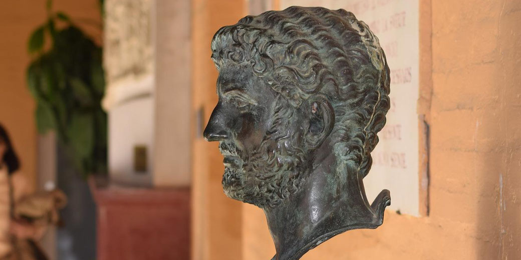 Head of a statue of emperor Claudius