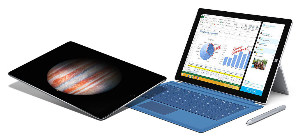 Microsoft Surface and Apple iPad