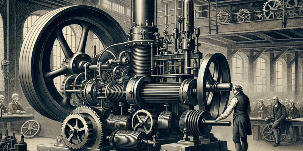 Factory steam engine