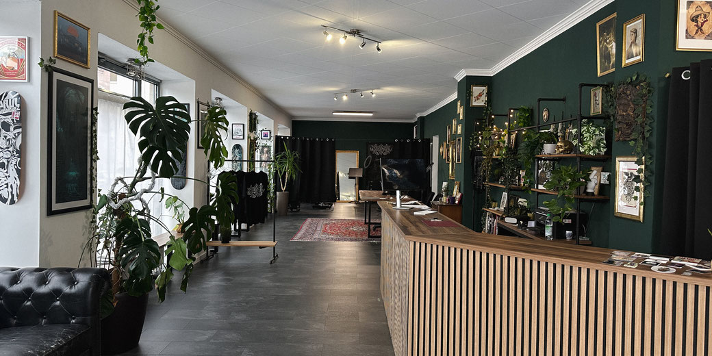 Impressionen, Ansicht unseres Tattoo und Kunst Studios in Nürnberg, Maxfeld, Johannis