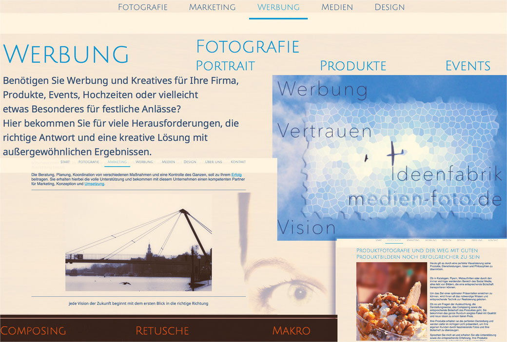 Von der Fotografie über kreative Ideen bis hin zu kompletten Werbekampagnen Ihr kompetenter Partner aus Leer. Fotografie - Marketing - Werbung - www.medien-foto.de - leer-werbung.de