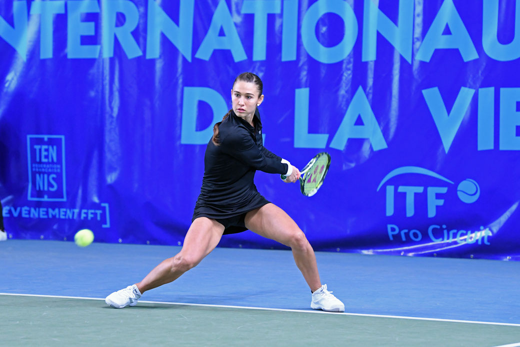 Vitalia DIATCHENKO tête de série 5 s'est faite peur, mais elle se qualifie pour les quarts ! Crédit photo : IFV - Alain BIAIS