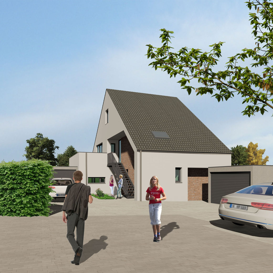 Neubau Einfamilienhaus Kaarst Doppelhaushälfte