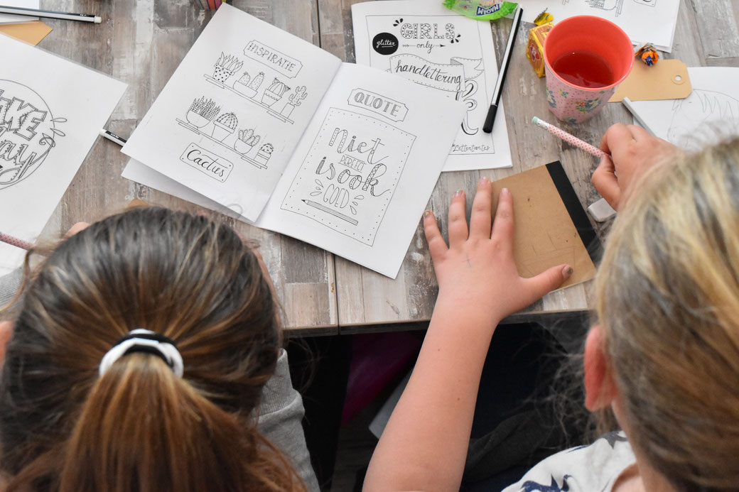 handletteren lisse workshop handlettering voor kinderen