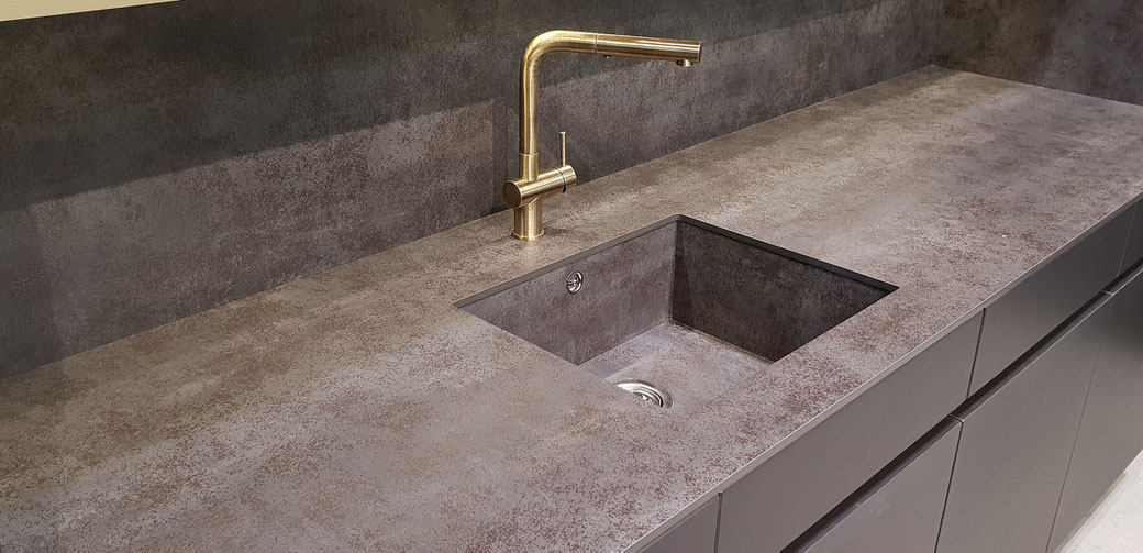 Sintered stone countertops do not require sealing and are scratch-resistant 