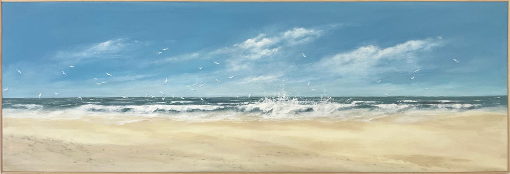 Strandmotiv 150 x 50 cm, Jochen Kröger 2025