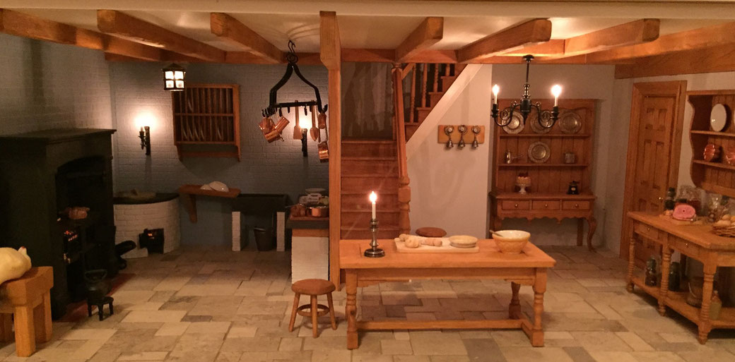 tinyrooms Georgian dolls house kitchens