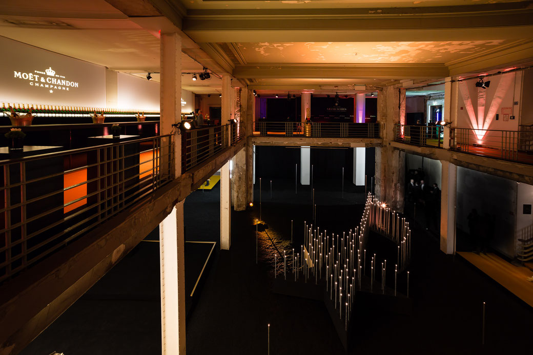 Lichtinstallation bei den Grand Scores