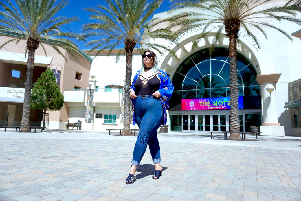 KIMONO FLEURS GRANDE TAILLE WET SEAL BLOG MODE FASHION PLUS BLOGGER