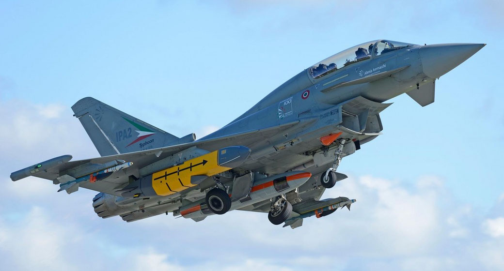 L'esemplare IPA2 italiano utilizzato per le prove di lancio / foto : Eurofighter Jagdflugzeug GmbH