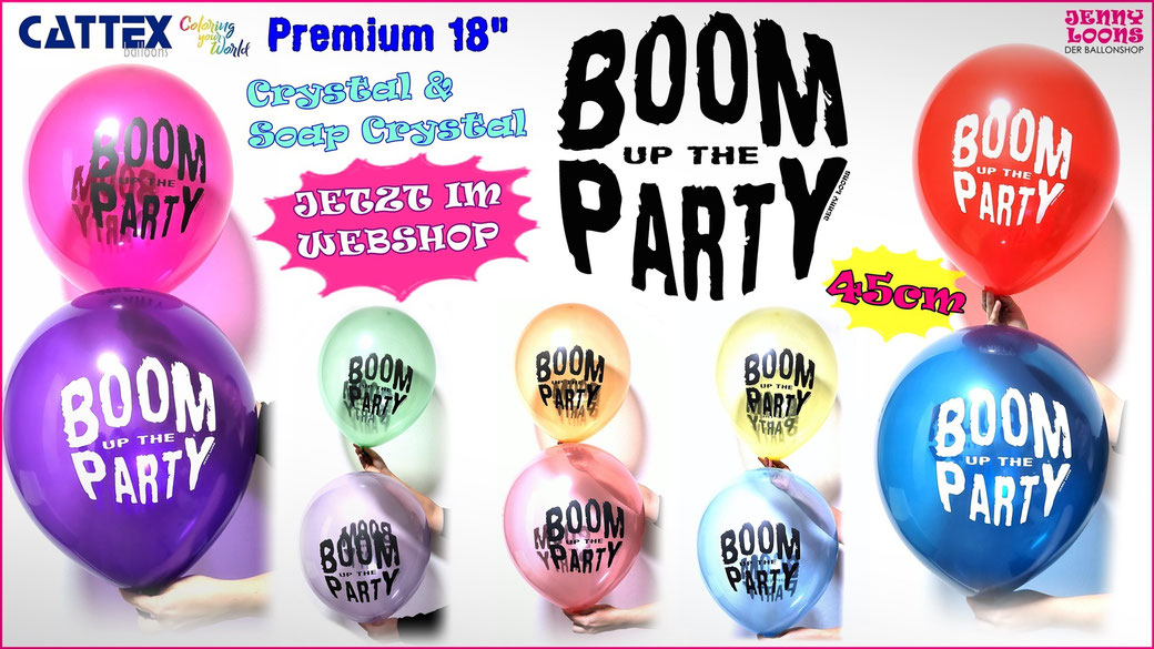 CATTEX 18" Premium "Boom up the Party" NEU / NEW