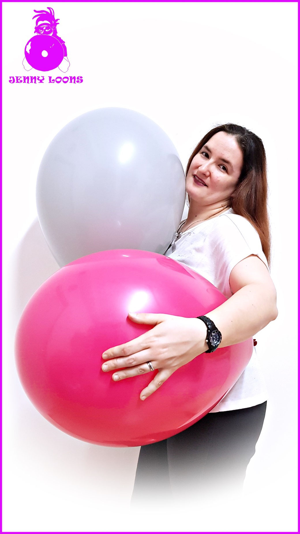 Qualatex Luftballon Ballon Standard 16inch 40cm grey grau pink berry Balloon Balloons