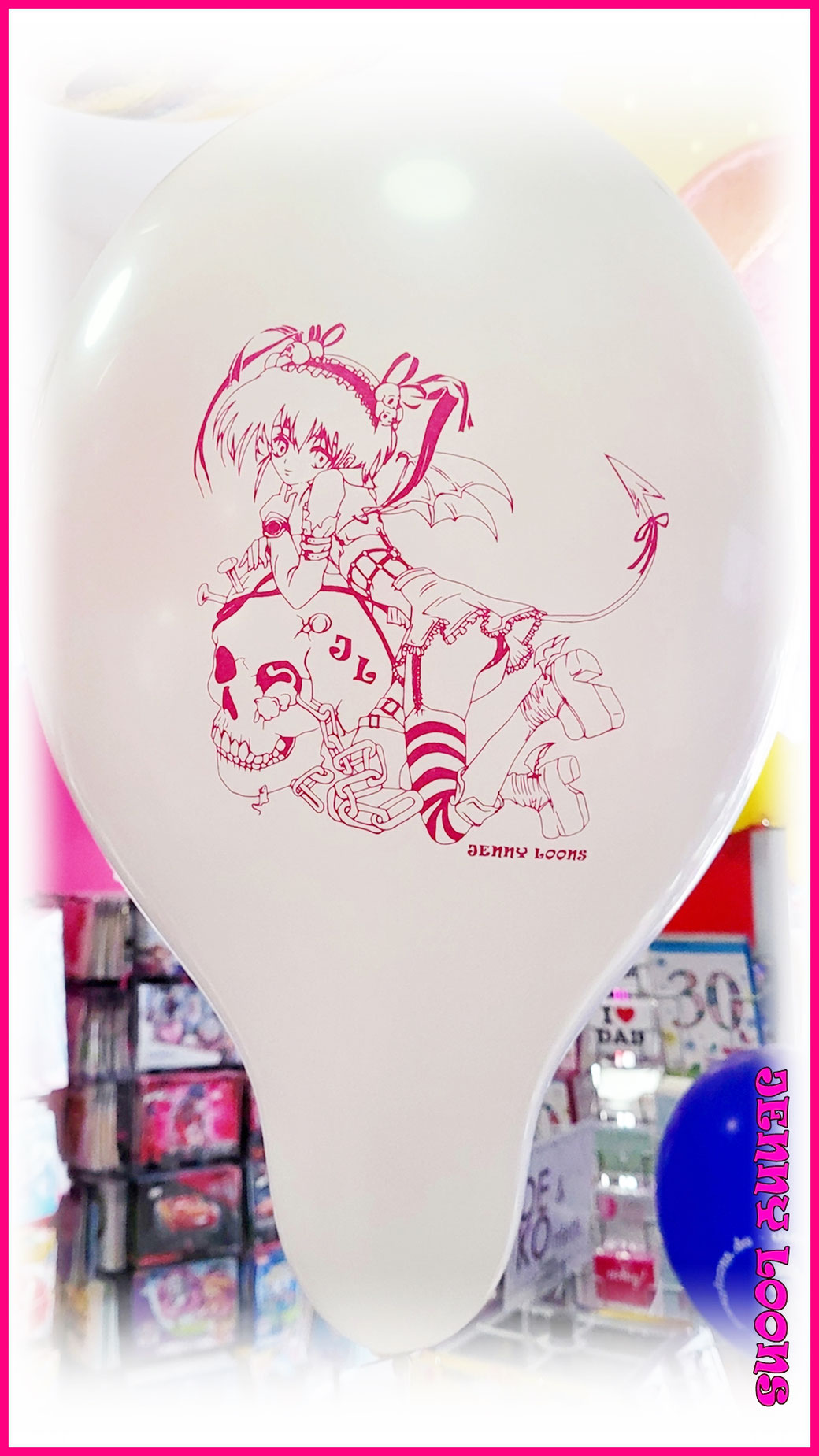 BELBAL B120 DEMON GIRL JENNY LOONS JENNYLOONS Manga Anime - Luftballons - Ballons - Balloons