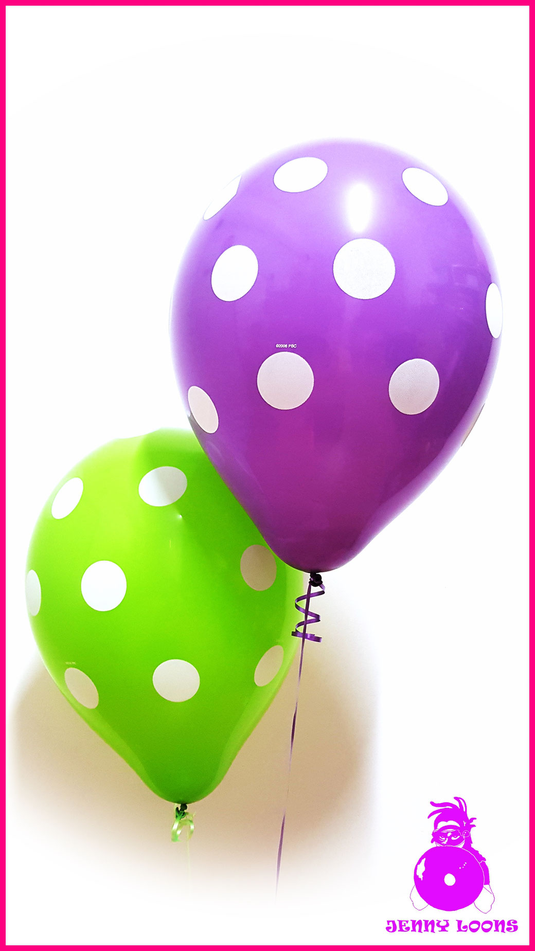 QUALATEX 16inch Polka Dots Pastel Punkte Luftballons Balloons Rockabilly