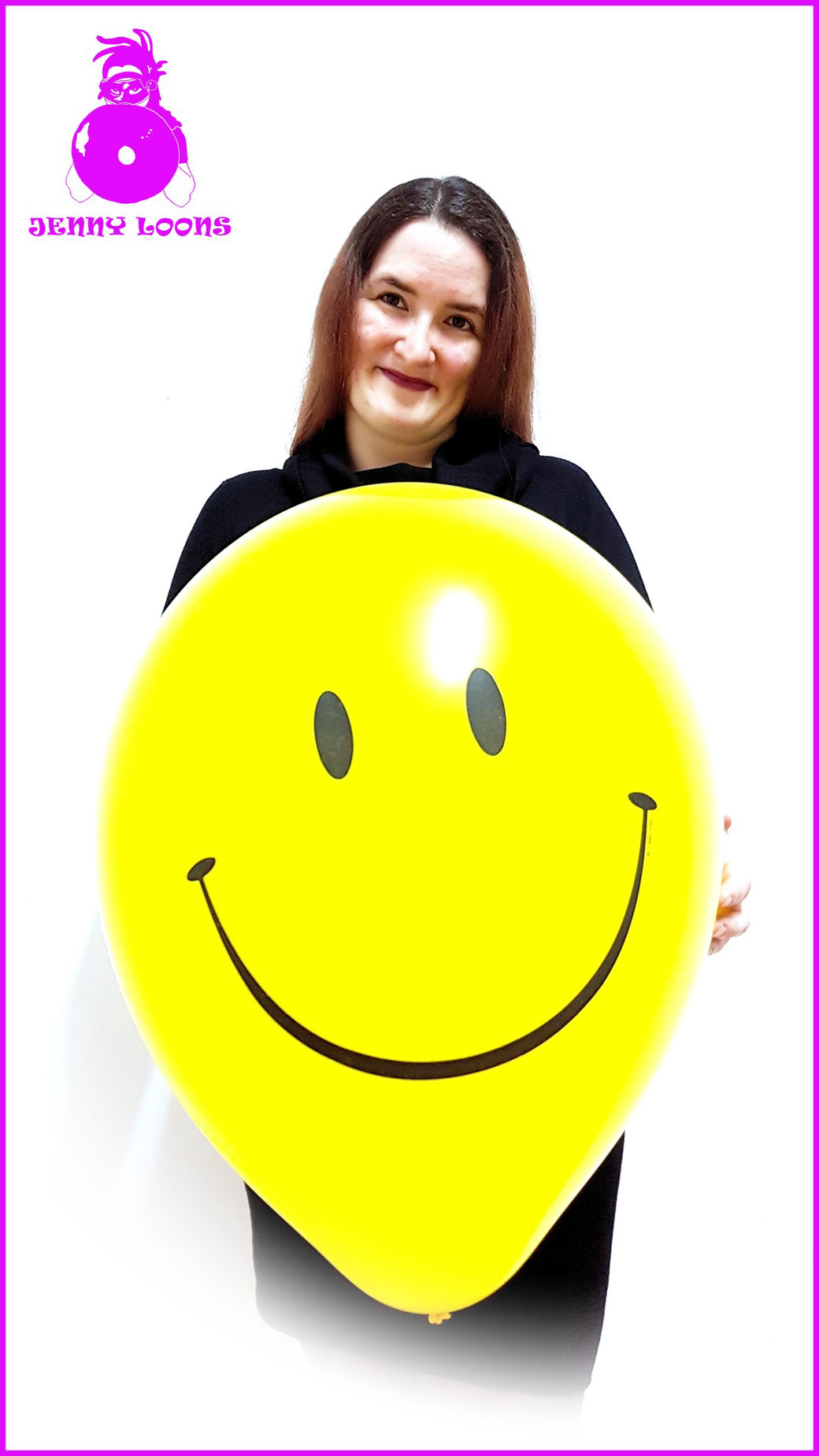 Qualatex Luftballon Ballon Smiley Smile 16inch 40cm Face gelb yellow Balloon Balloons