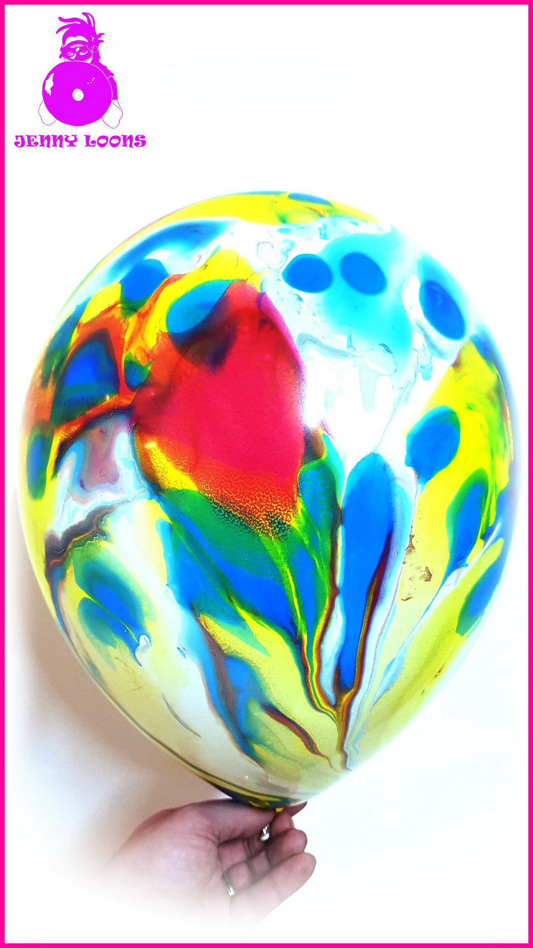 Unique Mexico Globos Payaso Latex Occidental Multicolor Marble