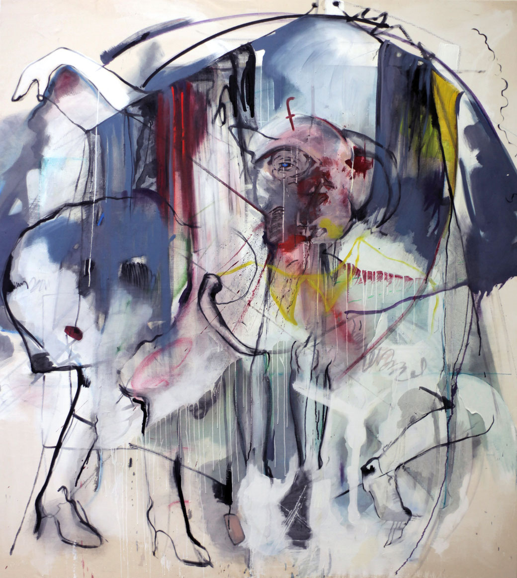 kammerspiel paris 2011 oil on canvas 210cm x 190cm