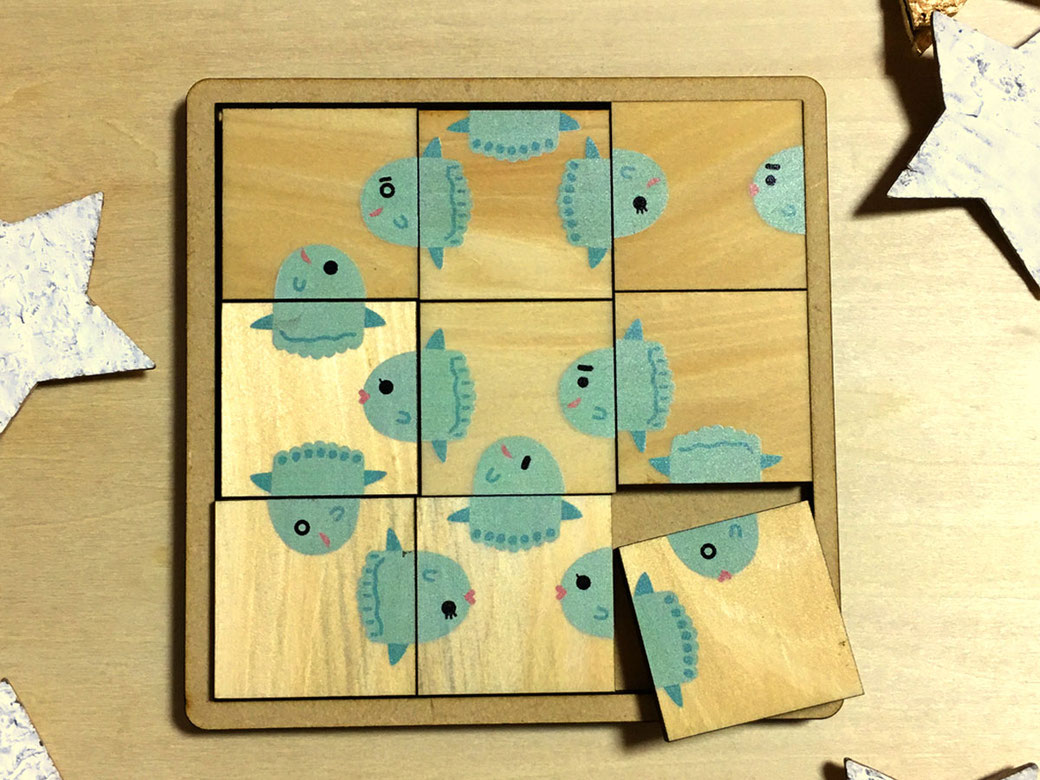 オリジナルの絵合わせパズル（木製）を製作