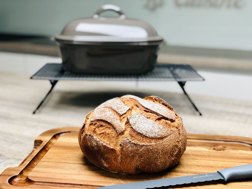 Weizenvollkornbrot aus dem Ofenmeister von Pampered Chef. Dieses Brot ist ein Genuss ♥